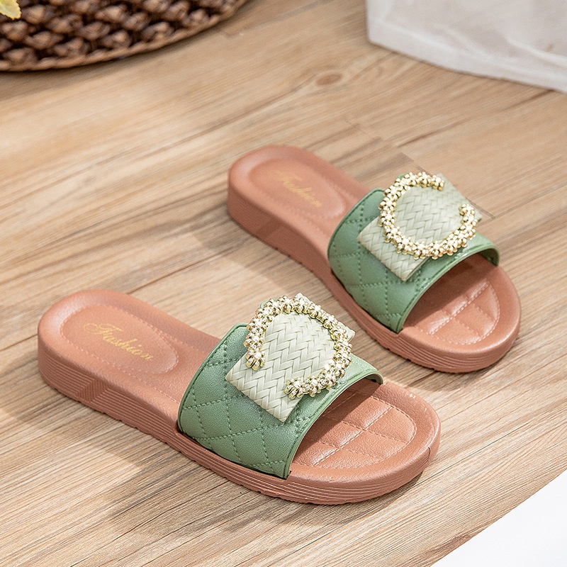 Dép Quai Ngang Đế Dày Thời Trang Mùa Hè Phong Cách Mới Cho Nữ