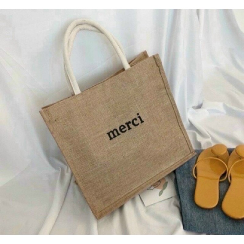 [Mã WAMT2405 giảm 10K đơn 0K] TÚI CÓI MERCI HOT HIT VỀ SLL | BigBuy360 - bigbuy360.vn