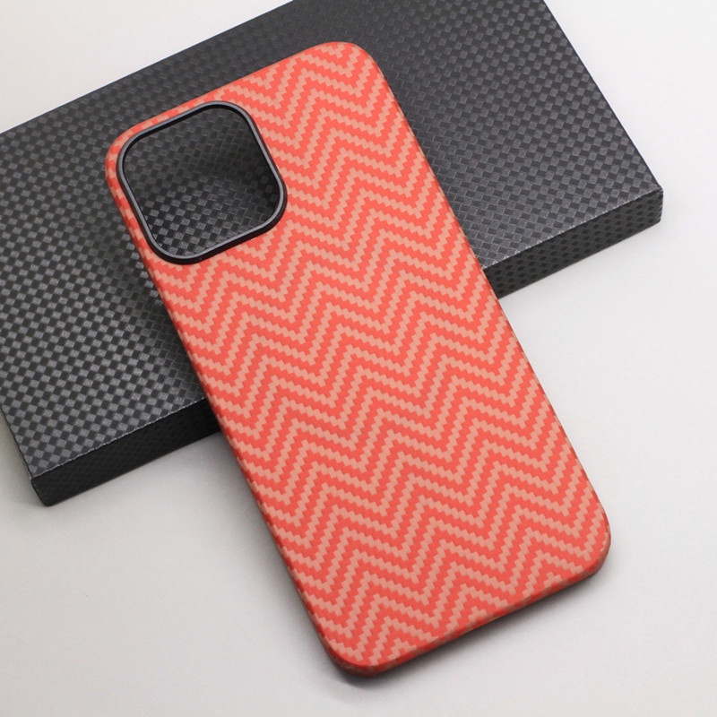 Ốp Điện Thoại Sợi Carbon Từ Tính Siêu Mỏng Cho iPhone 13 Pro Max i13 Mini