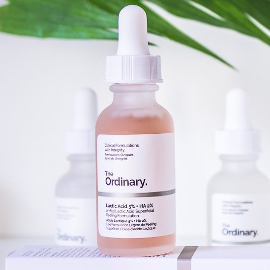 Tẩy da chết hóa học, sáng da, đều màu da Lactic Acid 5% + HA 30ml - The Ordinary