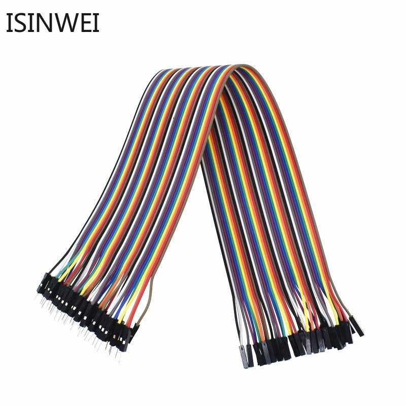 40pcs In Row 30cm Dupont Cable 30cm 2.54mm 1pin 1p-1p Female To Male Jumper Wire