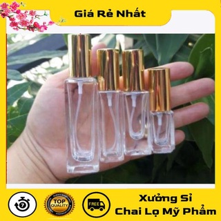 Lọ chiết nước hoa ❤ lọ chiết nước hoa vuông 25ml,20ml,10ml,5ml.