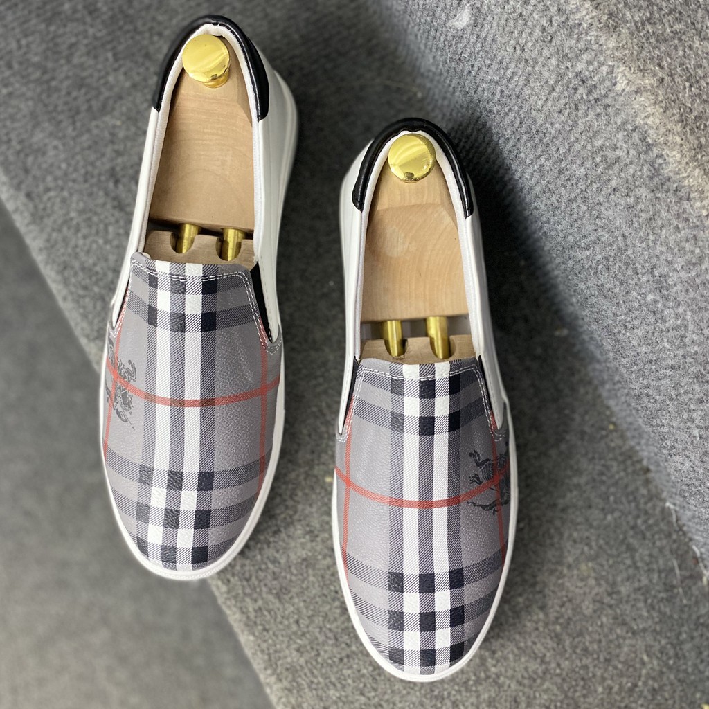 Giày Lười Nam BBR Kẻ Caro - Giày Nam Thời Trang in Hình Ngựa - Mẫu 2021 | BigBuy360 - bigbuy360.vn