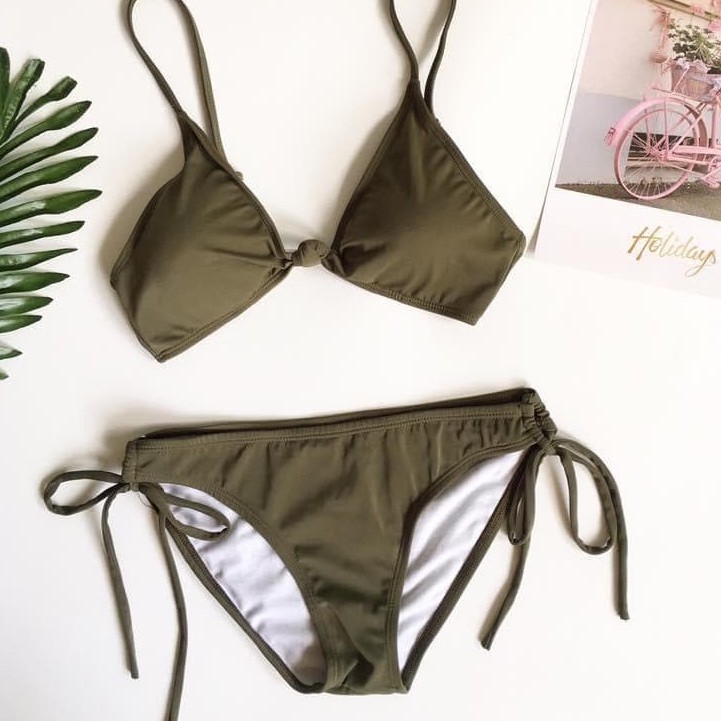 Bikini Tam Giác 2 Mảnh Sexy Dáng Basic 3 Màu