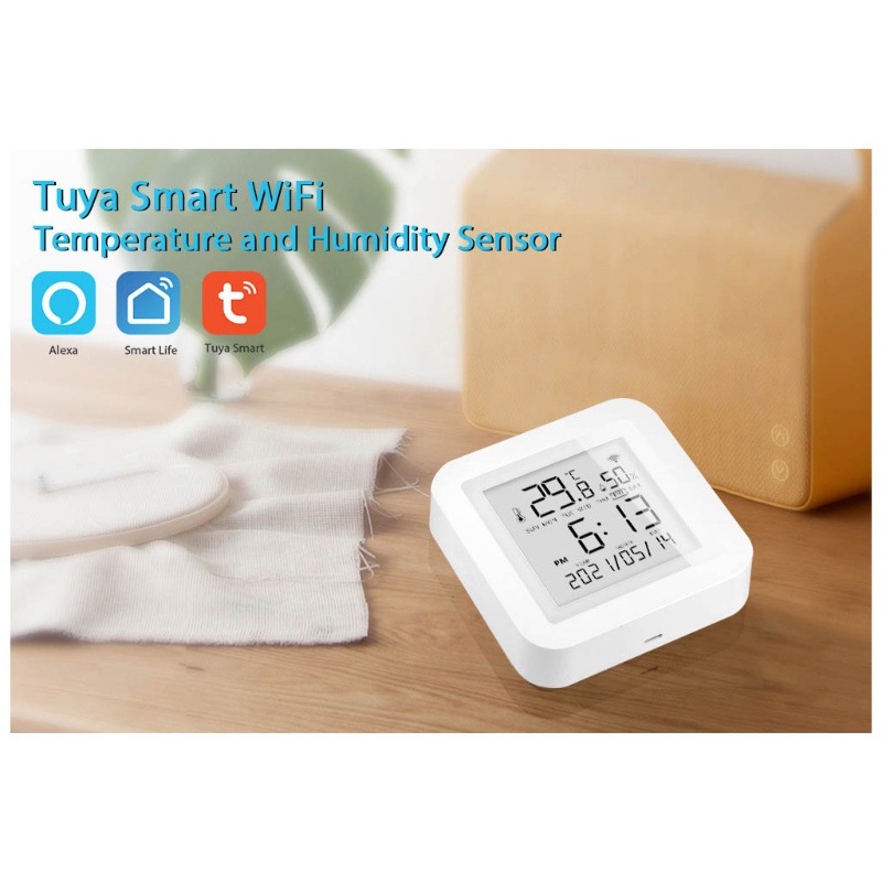 Đồng Hồ Đo Nhiệt Độ Và Độ Ẩm Thông Minh Kết Nối Wifi