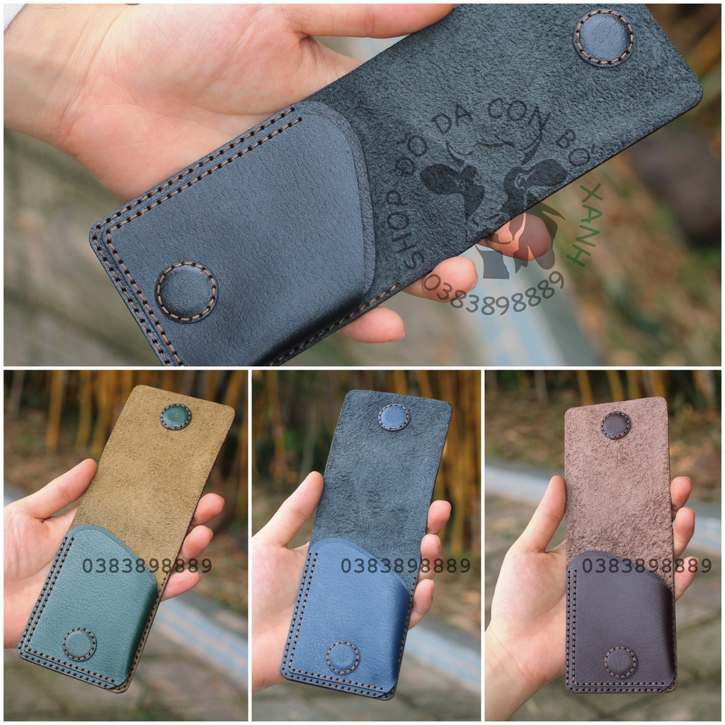 Ví Sen da bò thật handmade