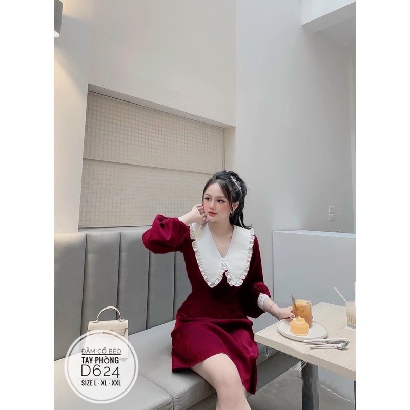 Đầm cổ bèo bigsize 60 đến 90kg