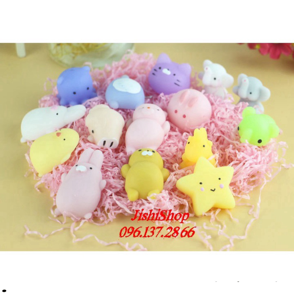 ( nguyenhuyen9916 ) Sỉ Combo từ 5 CON TRỞ LÊN Squishy Mochi mềm dẻo hình thú đáng yêu