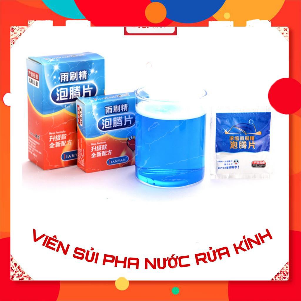 ( QUÀ TẶNG LÀ VIÊN RỬA KÍNH) Combo 5 Viên Sủi Pha Nước Rửa Kính Xe Hơi Và Kính Trong Nhà