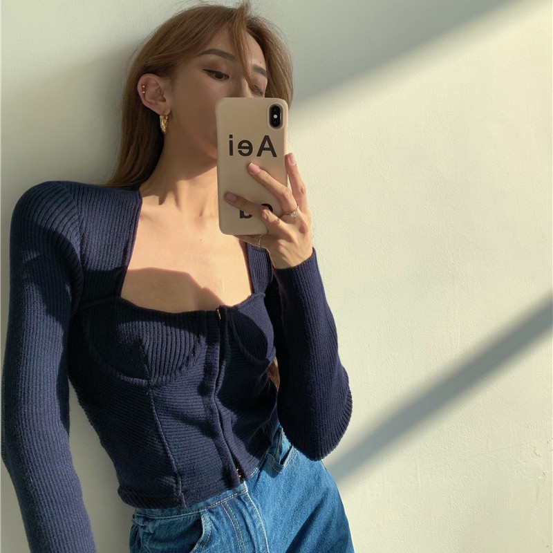 Áo thun trơn phong cách Hàn Quốc gợi cảm dành cho nữ | BigBuy360 - bigbuy360.vn