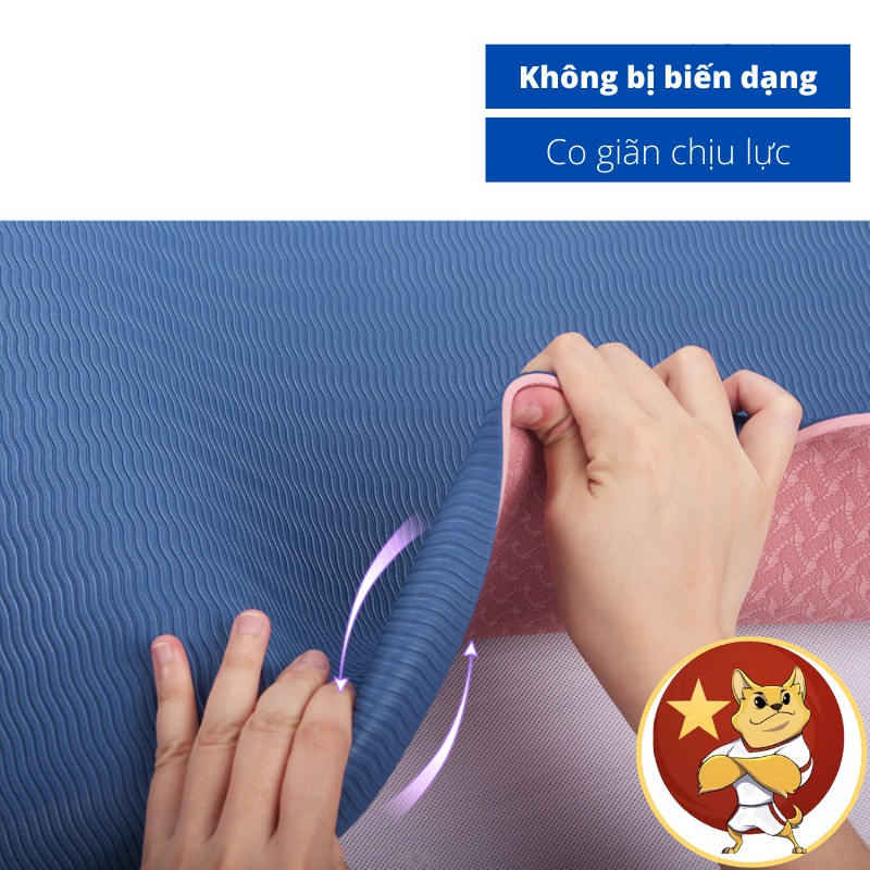 Thảm nhảy dây CẬU VÀNG tập yoga, gym tại nhà KHÔNG GÂY TIẾNG ĐỘNG, CHỐNG TRƯỢT