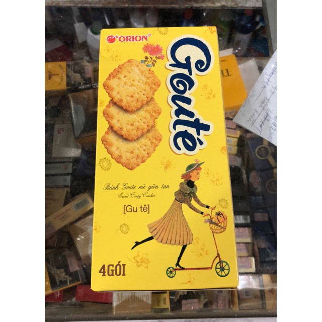 Bánh Goute Mè Giòn Tan Hộp 144g (4 gói x36g)