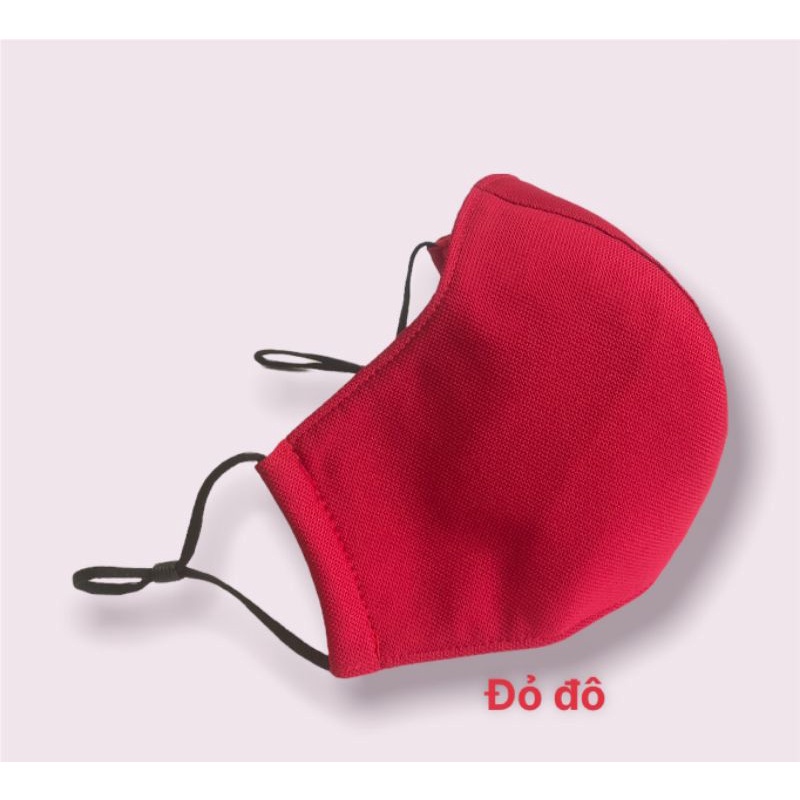 Set khẩu trang vải cao cấp nhiều màu có dây tăng dơ, tái sử dụng nhiều lần