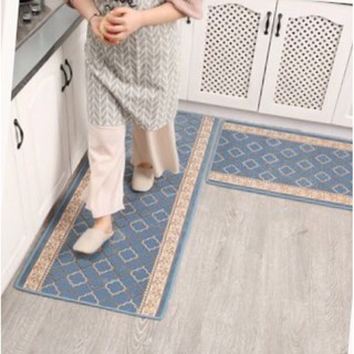 Thảm bếp thêu cao cấp thấm hút tốt đế chống trượt size lớn