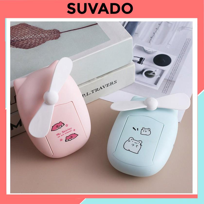 Quạt Phun Sương tạo ẩm mini máy Xông Hơi Mặt NaNo dưỡng ẩm da mặt có quạt A642 SUVADO