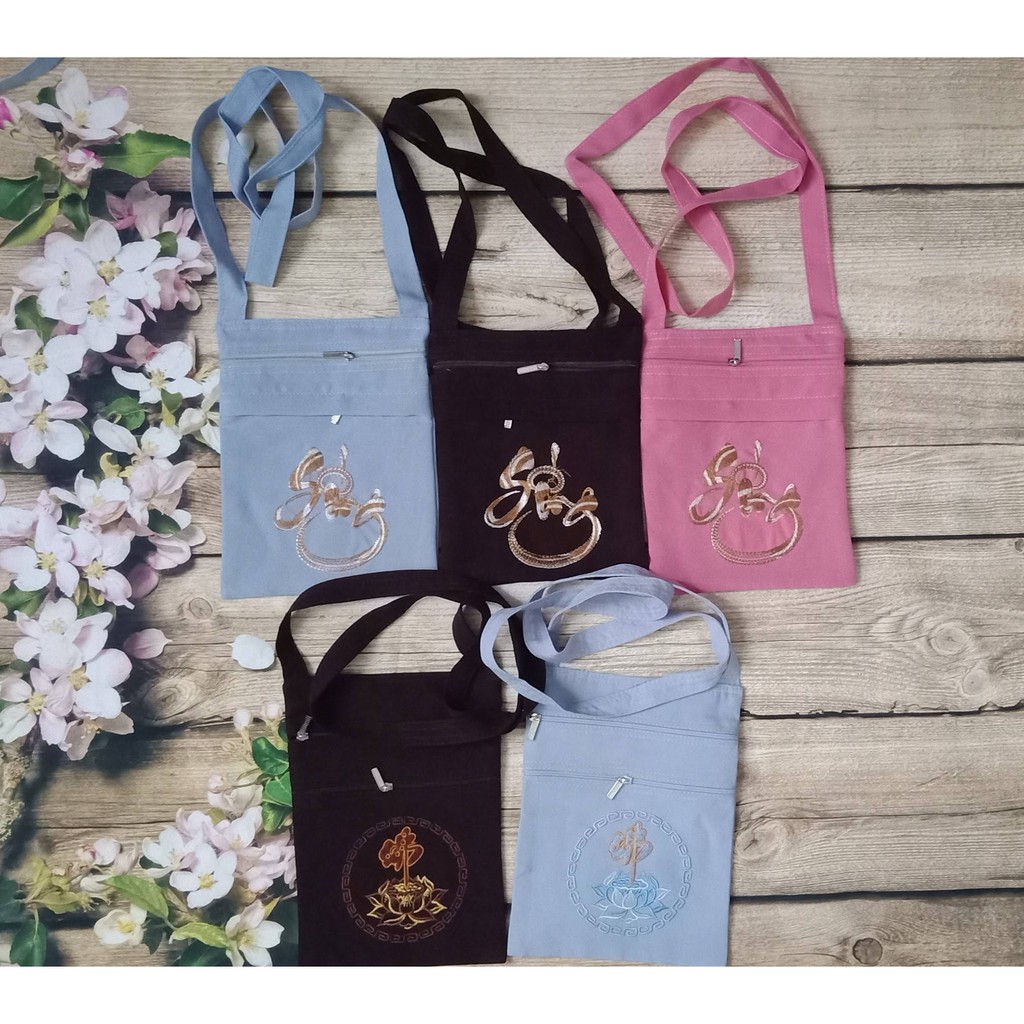 Túi đeo chéo đi chùa 15*20cm