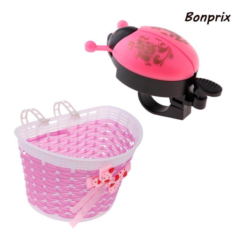 Giỏ Trước + Sau Xe Đạp / Mua Sắm Hình Bọ Rùa / Chuông Cho Bé Gái