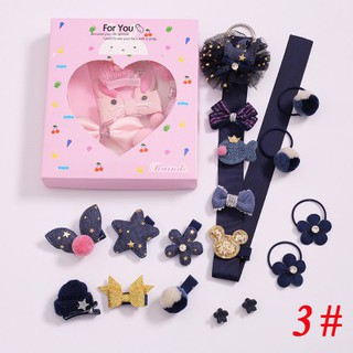 Set 18 Kẹp Tóc Dễ Thương Cho Bé Gái