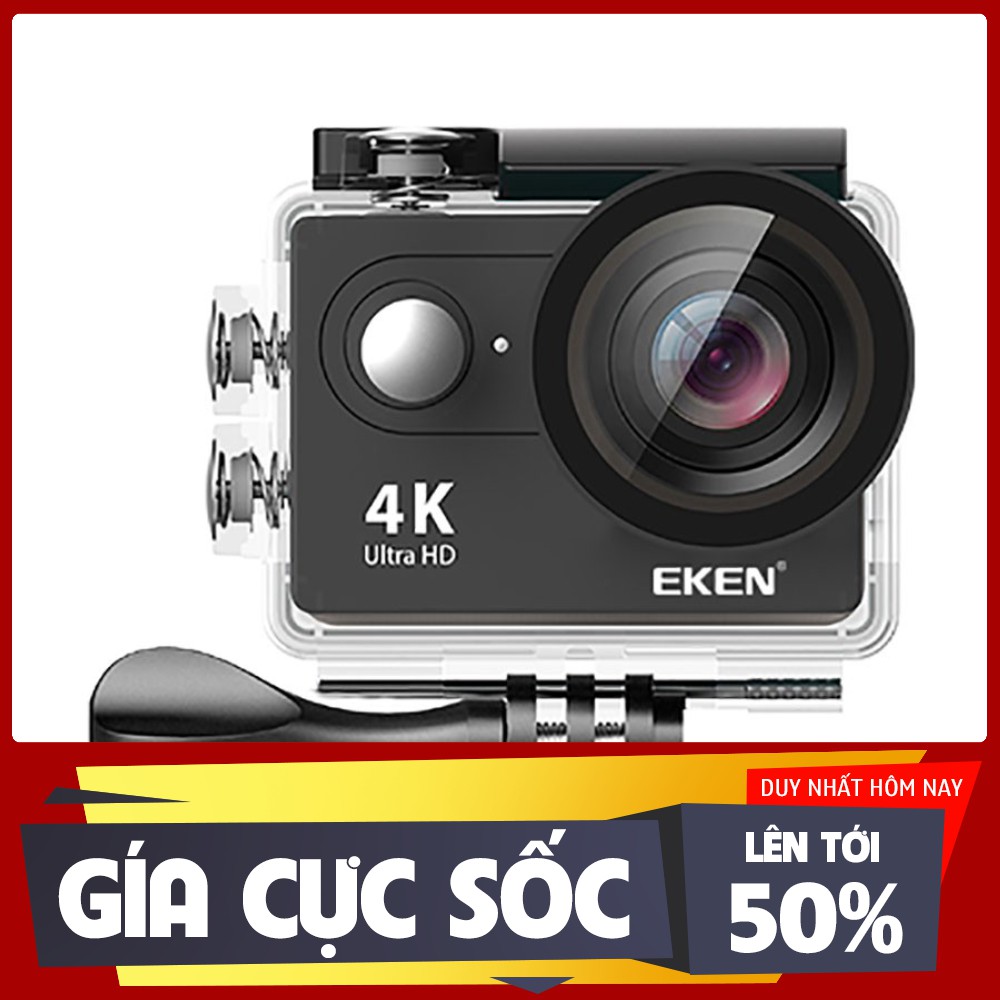 Camera hành trình, hành động Eken H9R version 8.1( 12MP - 4K30) bảo hành 12 tháng, tặng kèm filter đỏ, tặn
