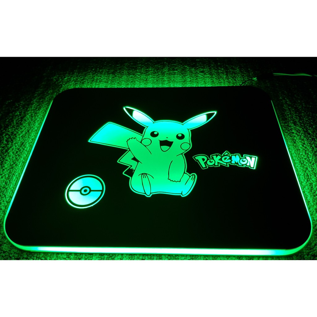 Pad Chuột điện tử ReLIFE Led RGB Pikachu - Pokemon 30x24cm