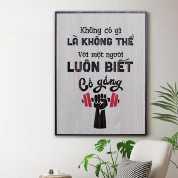 [Giá Mềm] Tranh Decor tạo động lực theo tên slogan những câu nói hay