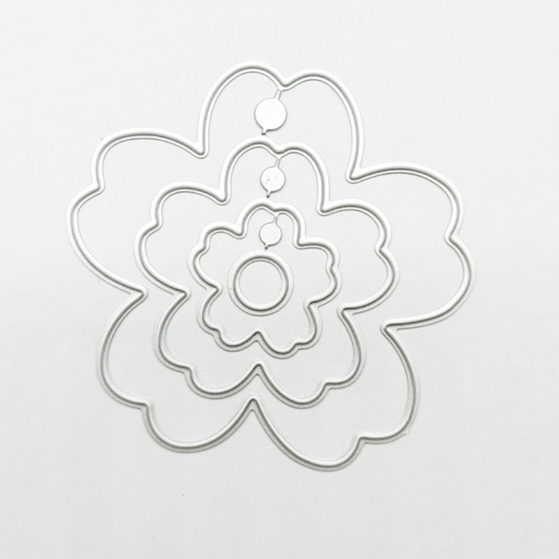 ✿ Khuôn Cắt Giấy Kim Loại Hình Hoa Lá Xinh Xắn