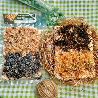 Cơm cháy chà bông chay mix 12 vị đủ loại ăn vặt chay gói 180g - cơm cháy thiên an tinifoods