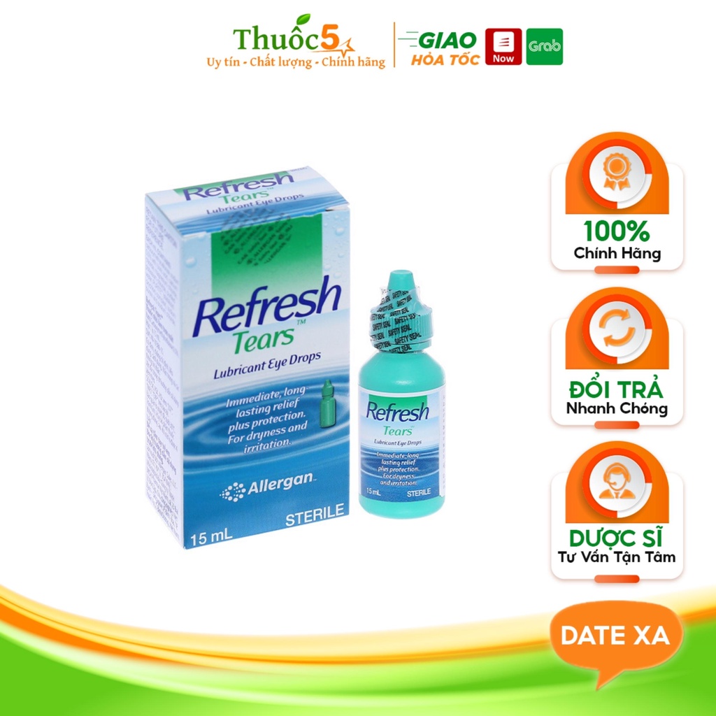 Nhỏ mắt Refresh Tears Lubricant Eye Drops chai 15ml