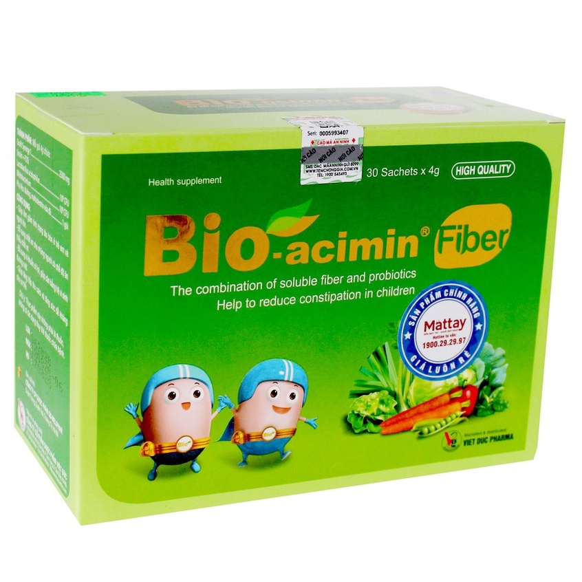 Bio Acemin Fiber - Giúp cân bằng hệ vi sinh đường ruột, giảm táo bón, để cho trẻ có một cơ quan tiêu hóa khỏe mạnh.