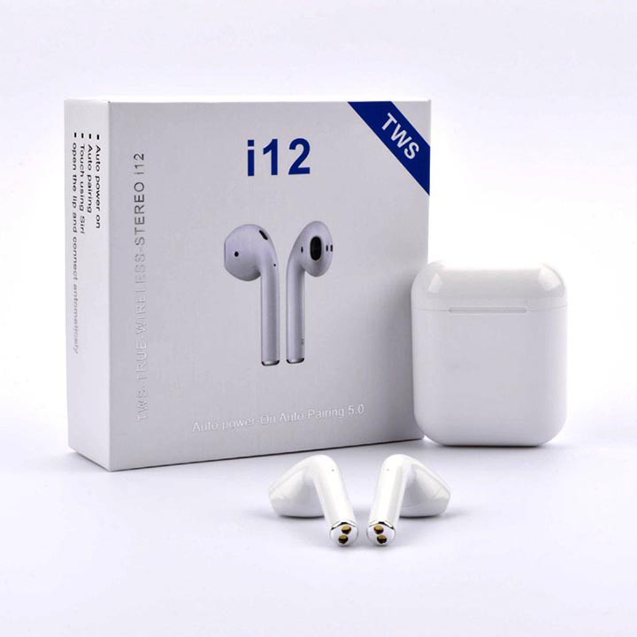 Tai nghe bluetooh i12 TWS 5.0 cảm ứng