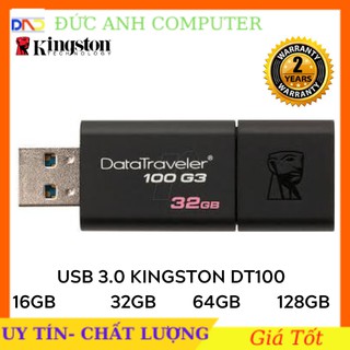 USB Kingston DT100G3 USB 3.0 16GB /32GB/ 64GB- Bảo Hành 2 Năm- 1 Đổi 1 - Tốc Độ Cao- Chính Hãng 100%