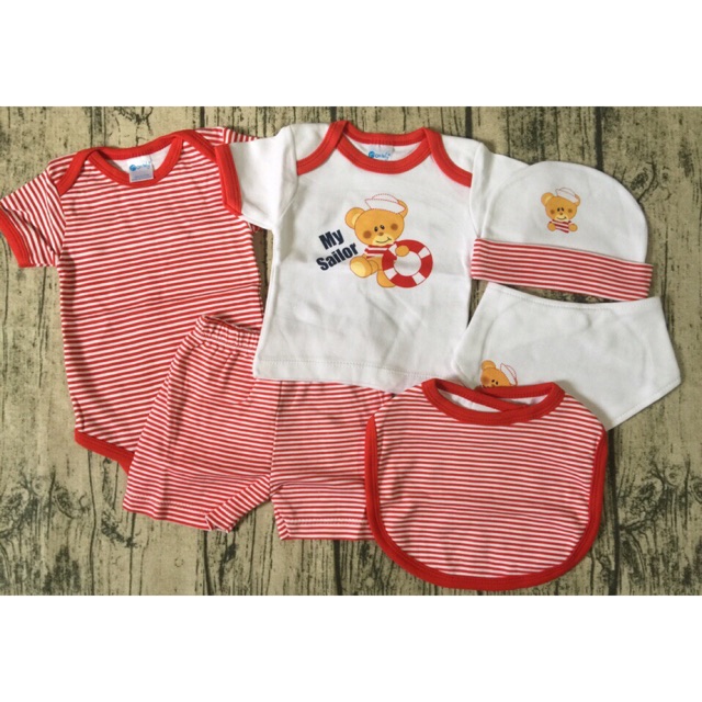 Set 5 chi tiết bộ sơ sinh cho bé thái lan