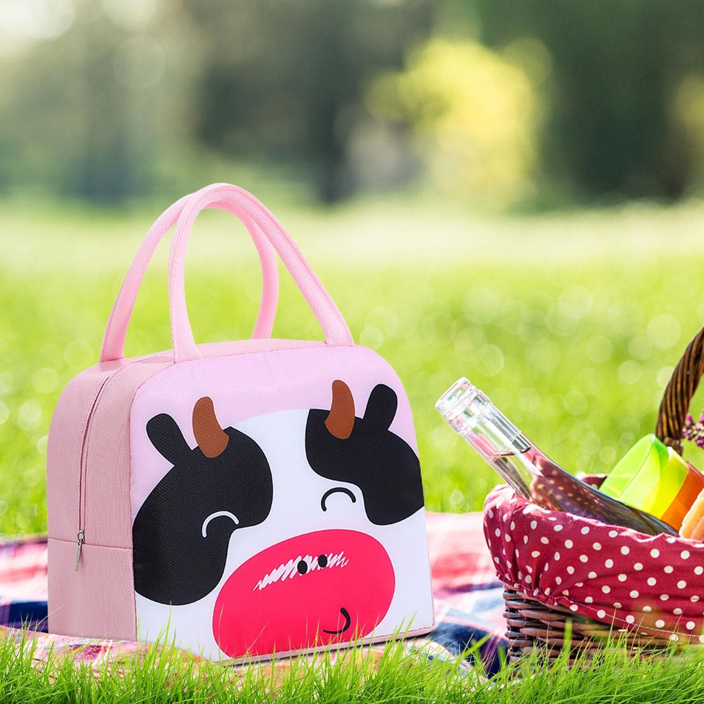 Túi Đựng Thức Ăn Trưa Họa Tiết Hoạt Hình Cho Người Lớn/Trẻ Em