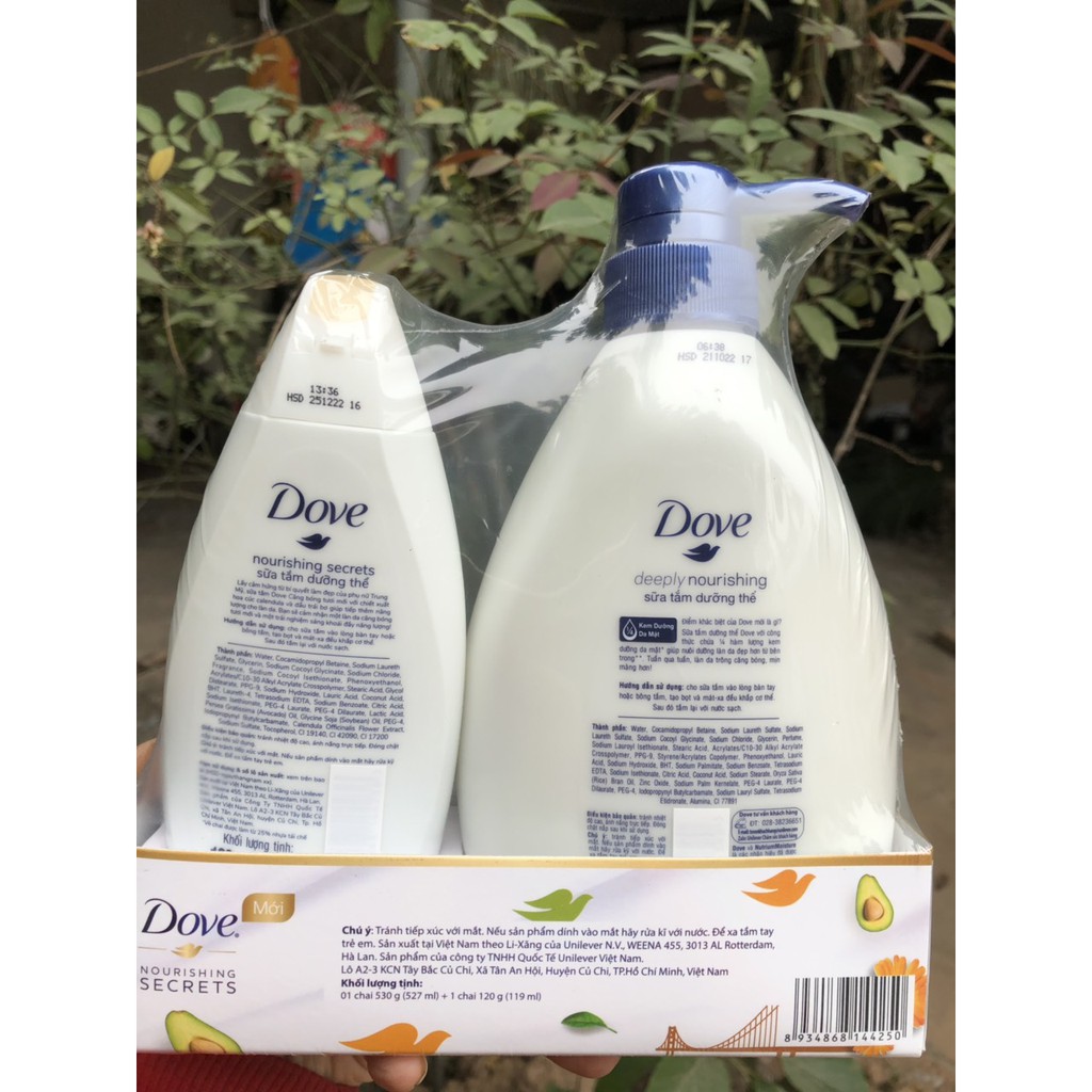 SỮA TẮM DOVE DƯỠNG ẨM CHUYÊN SÂU DEEPLY NOURISHING 530g