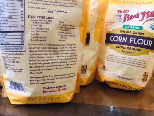 [Gói dùng thử] Bột bắp hữu cơ Bob Red Mill - USA