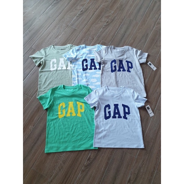 Áo thun Gap bé trai xuất dư chất cotton mát size cho bé 15kg đến 35kg