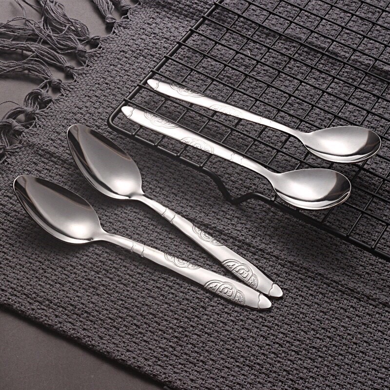 Thìa inox 304 cao cấp sáng bóng dày đẹp