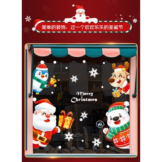 decal dán cửa kính noel