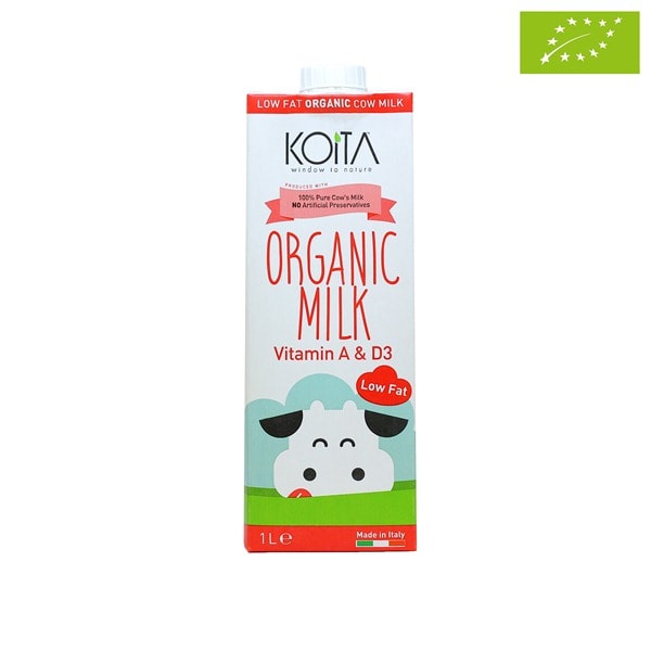 Sữa bò ít béo hữu cơ Koita (1L)
