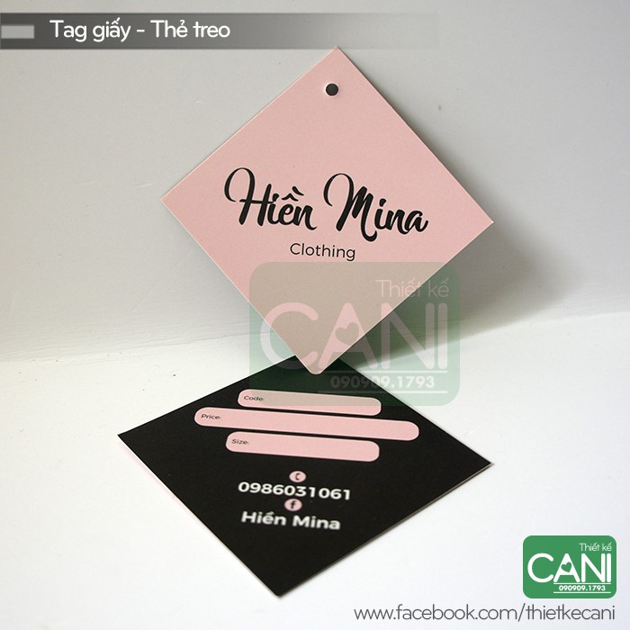 Tag treo - thẻ bài treo 500 cái kích thước 45  x 45 cm