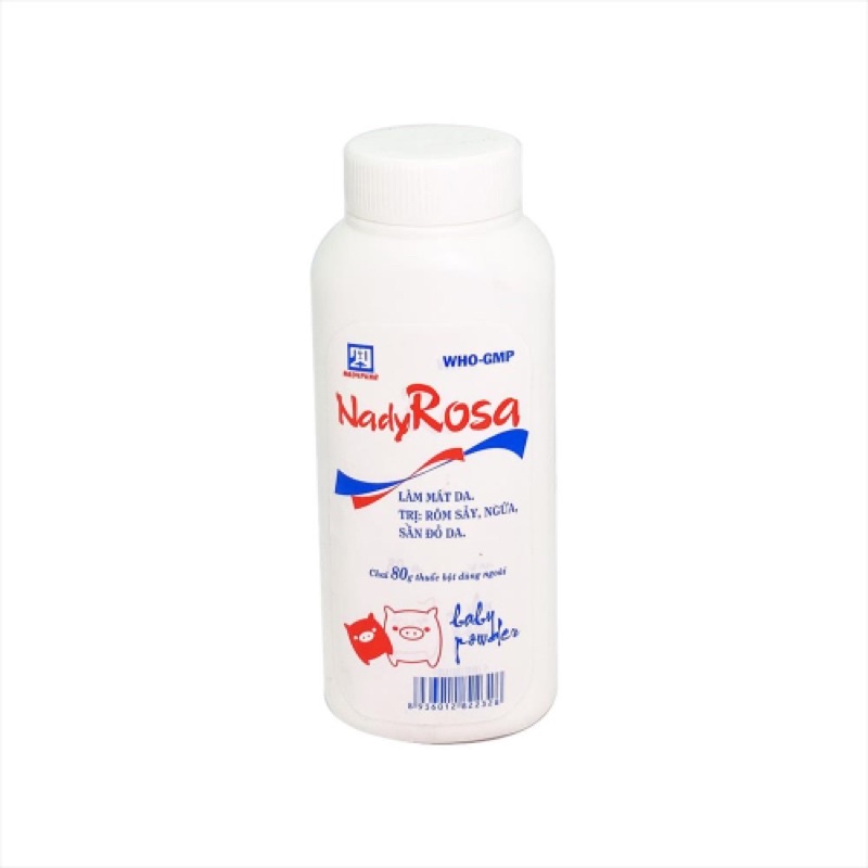 Phấn thơm Nady  Rosa - giảm rôm sẩy, giảm ngứa hiệu quả