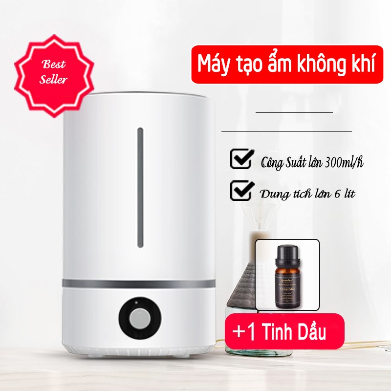 Máy tạo độ ẩm không khí HUMIDIFIER Dung tích 06 lít Công suất phun 320ml/h - K10