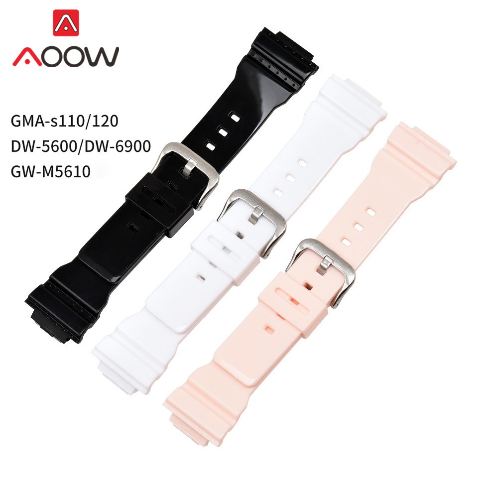 Dây Đeo Thay Thế Bằng Da PU Mềm 16mm Cho Đồng Hồ Thể Thao Casio G-Shock GMA-S110 S120 DW-5600 6900 GW-M5610