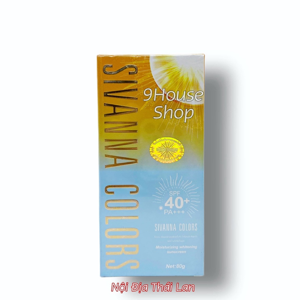 Kem Chống Nắng Dưỡng Ẩm Sivanna Colors Spf40++ Thái Lan 80gram
