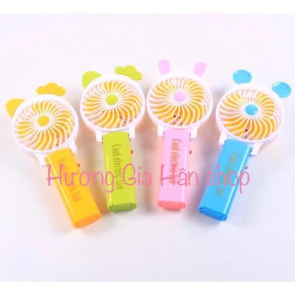 Quạt Mini Fan Quạt Mini Cầm Tay Siêu Cute Dùng Pin Rời Dễ Dàng Thay Pin Dùng Ngay [Thanh Mai Shop]