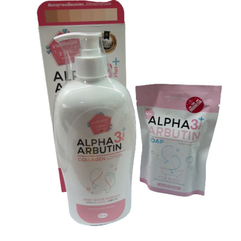 Alpha Arbutin (hàng Mới Về) Bộ Sản Phẩm Dưỡng Da 3 Plus Collagen + Xà Phòng Alpha Arbutin