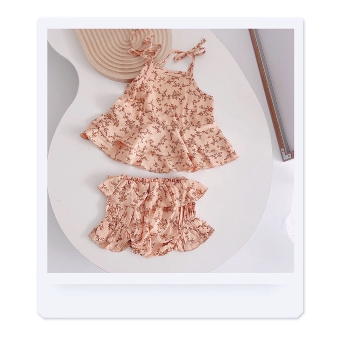 Bộ 2 dây hoa nhí mát mẻ cho bé gái (8-18kg)