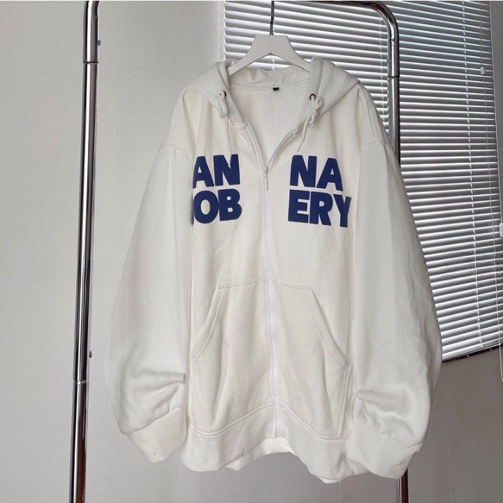 Áo nỉ hoodies mới form Rộng in Chữ NAERY Siêu Đẹp Phong Cách Hàn Quốc - Zadola fashion.