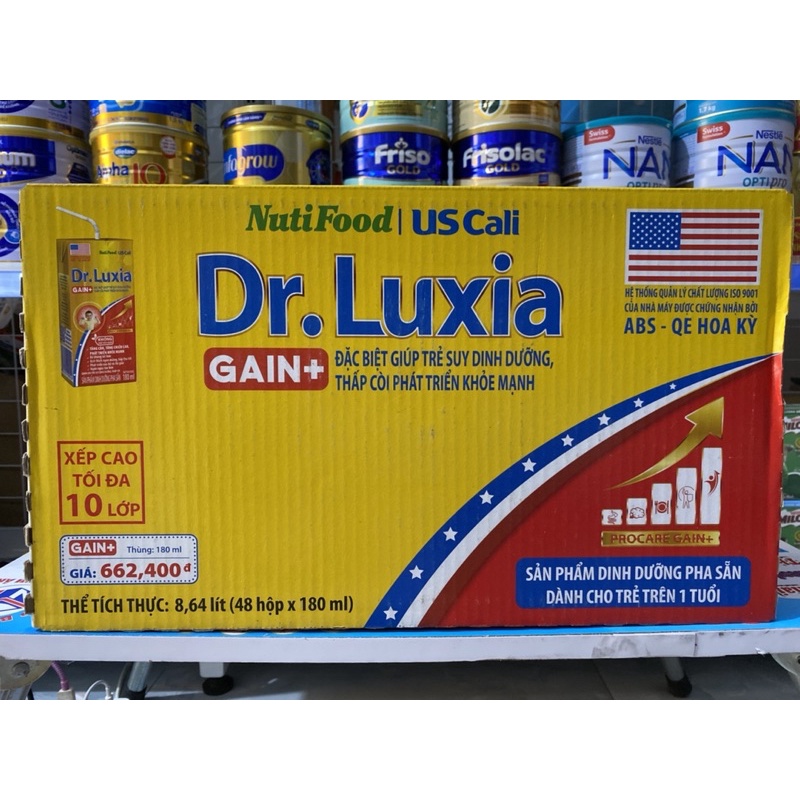 Sữa Dr.Luxia Gain+ 180ml và 110ml