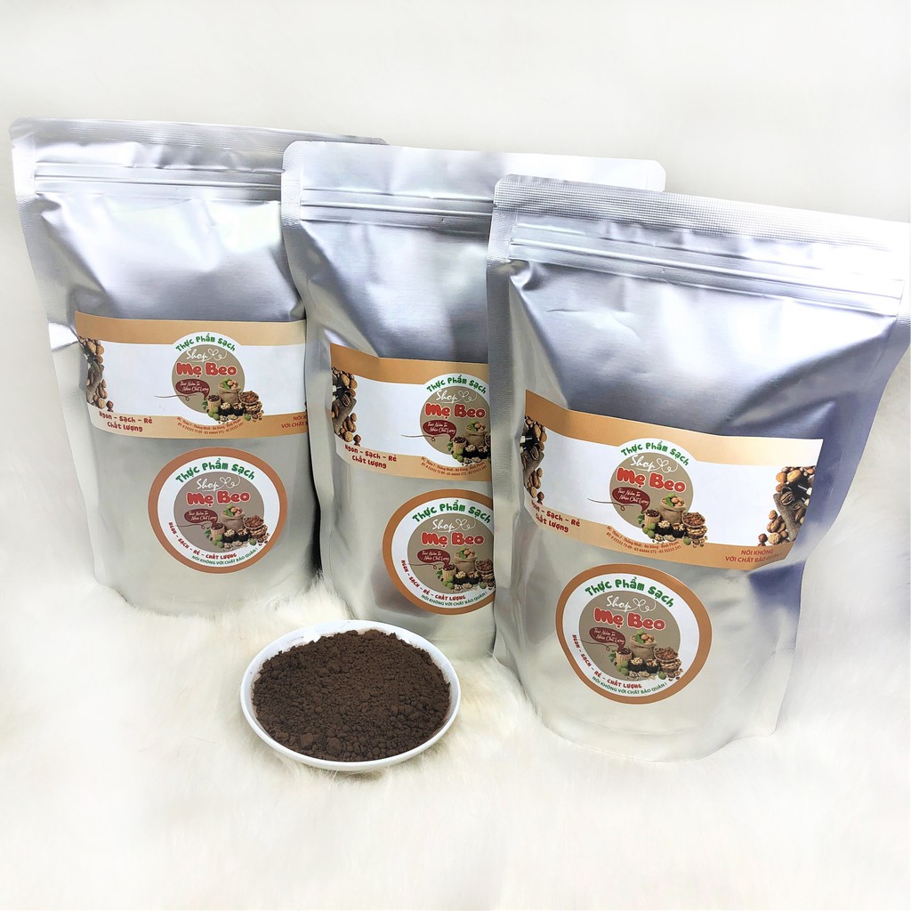 FREESHIP 500Gr Bột Cacao Nguyên Chất Đaklak 100% Túi Zip